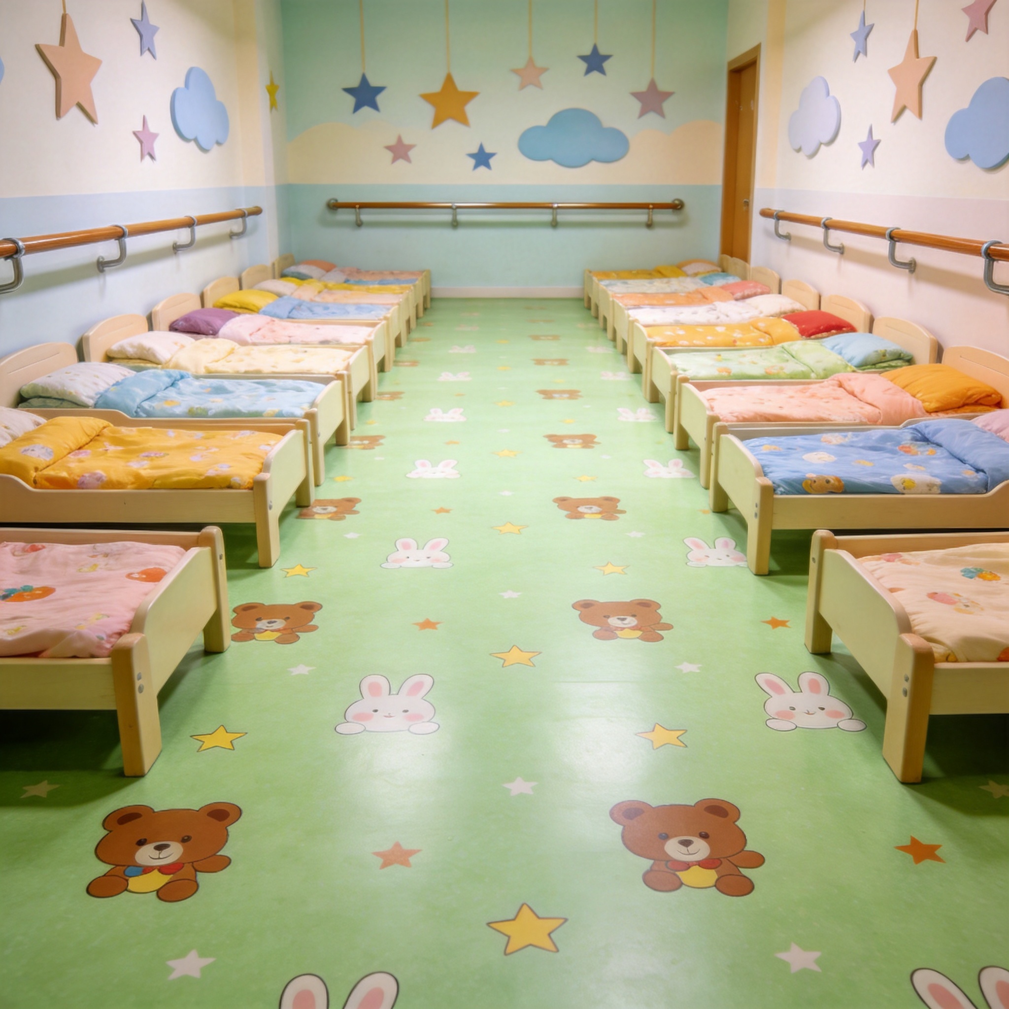定制地板 × 幼儿园活动室 铺装效果图 3