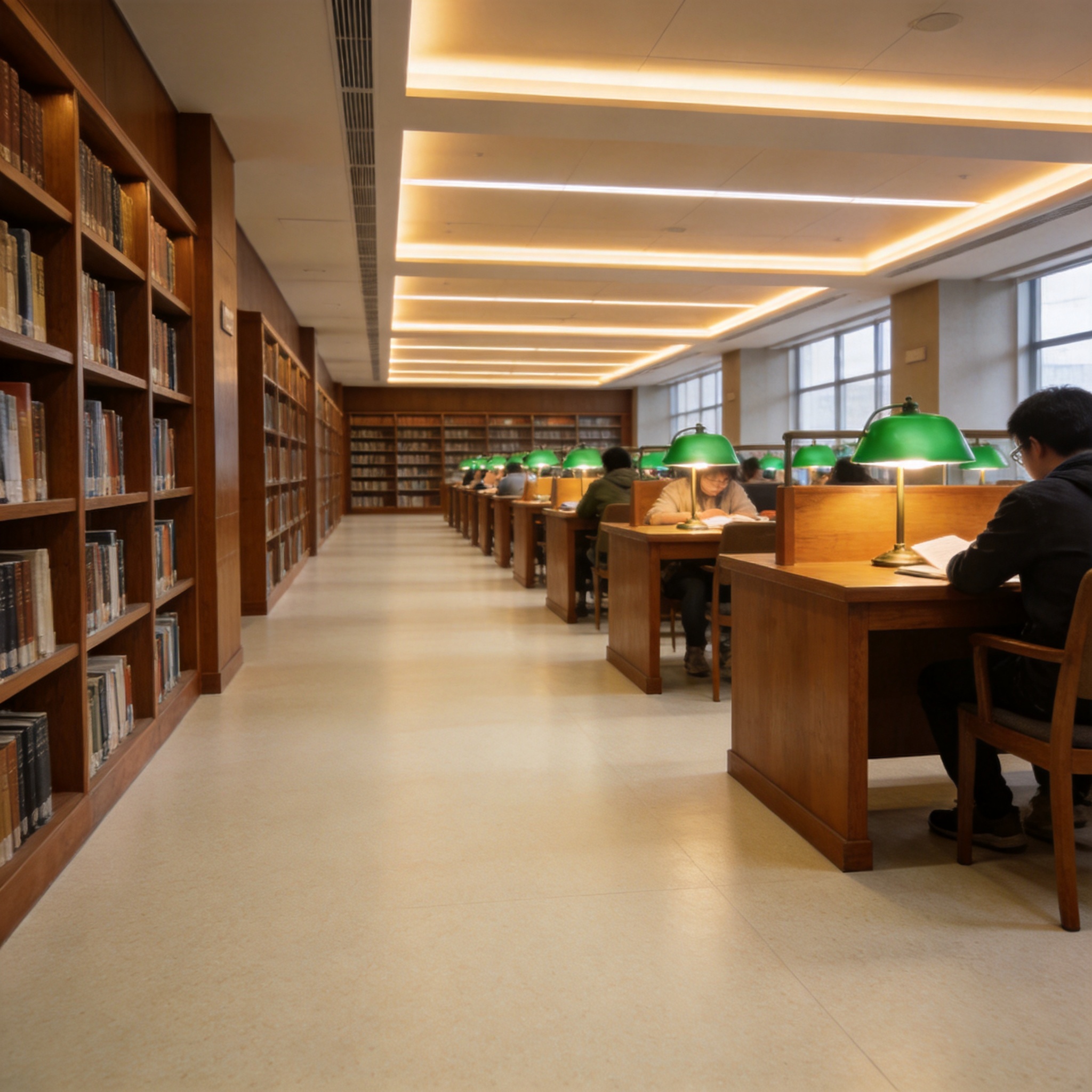 秋色系列 × 大学图书馆 铺装效果图 2
